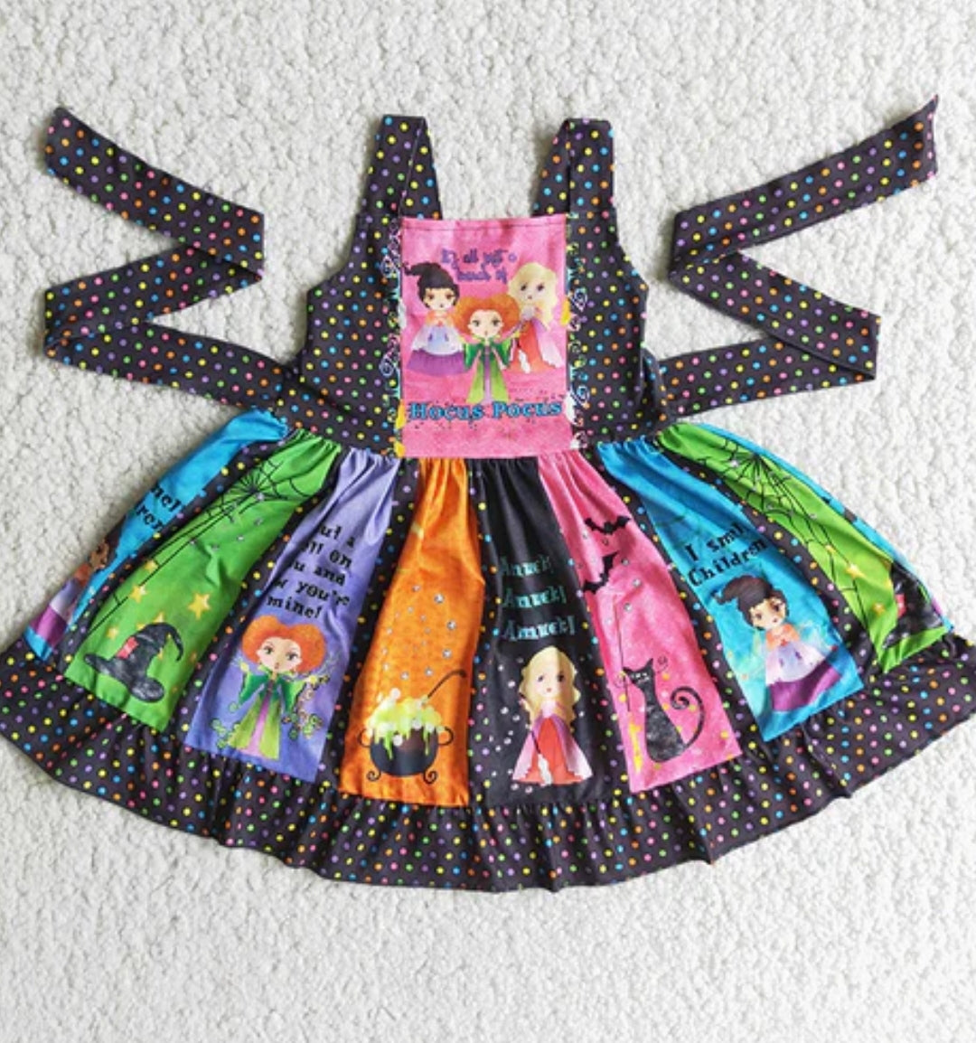 twirl patchwork hocus pocus dress