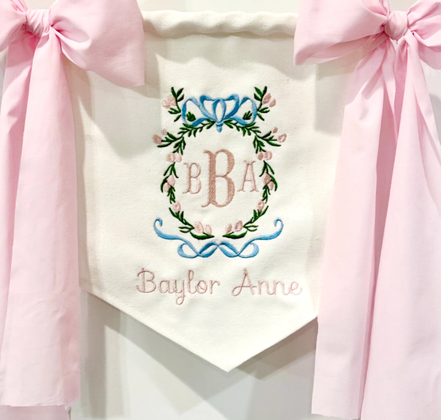 quilted baby sign