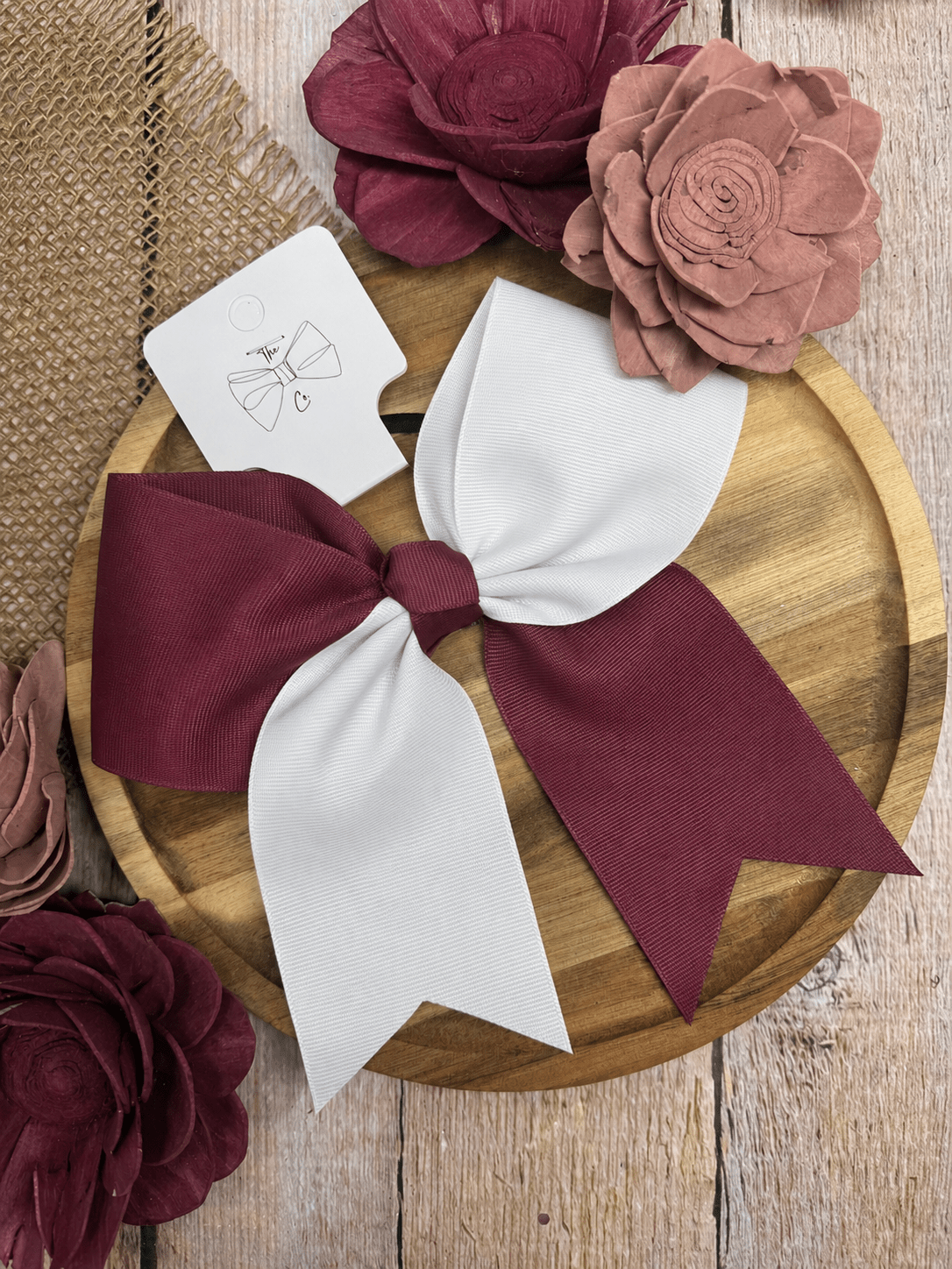 School Spirit Cheer Bows - Pony O - 6"