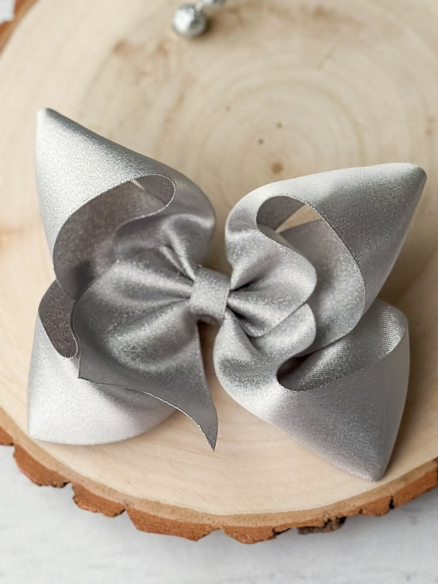 4.5" Shimmer Satin Hair Bows | Alligator Clip