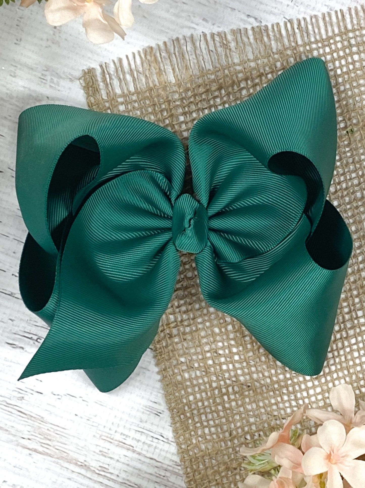 6.5" Texas Size Grosgrain Hair Bow | Alligator or French Clip