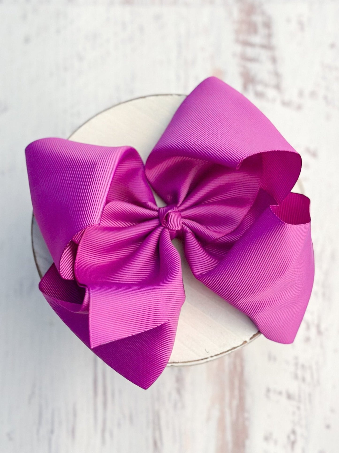 6.5" Texas Size Grosgrain Hair Bow | Alligator or French Clip