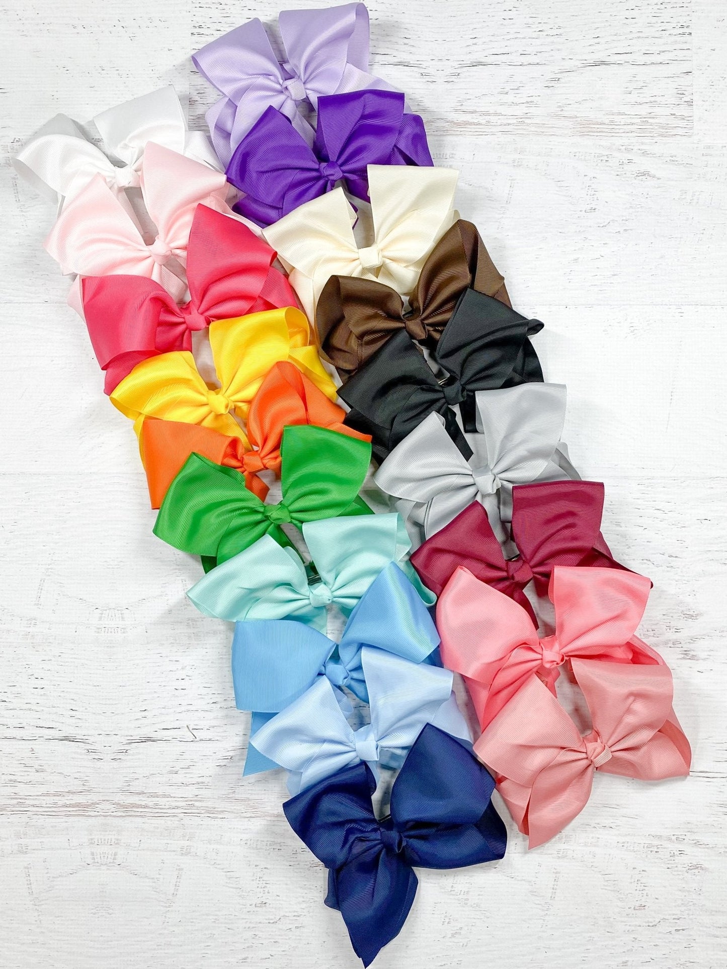6.5" Texas Size Grosgrain Hair Bow | Alligator or French Clip