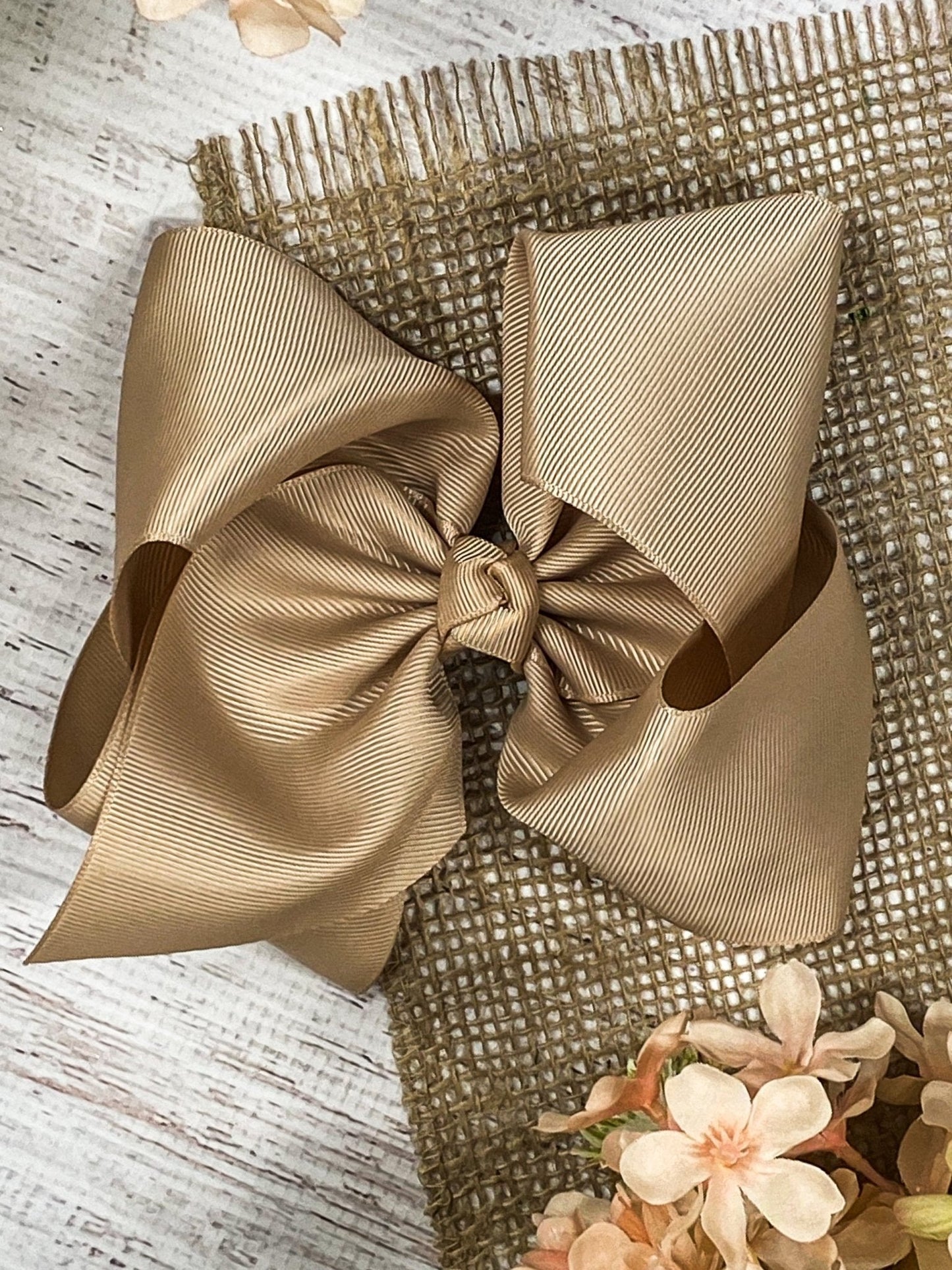 6.5" Texas Size Grosgrain Hair Bow | Alligator or French Clip