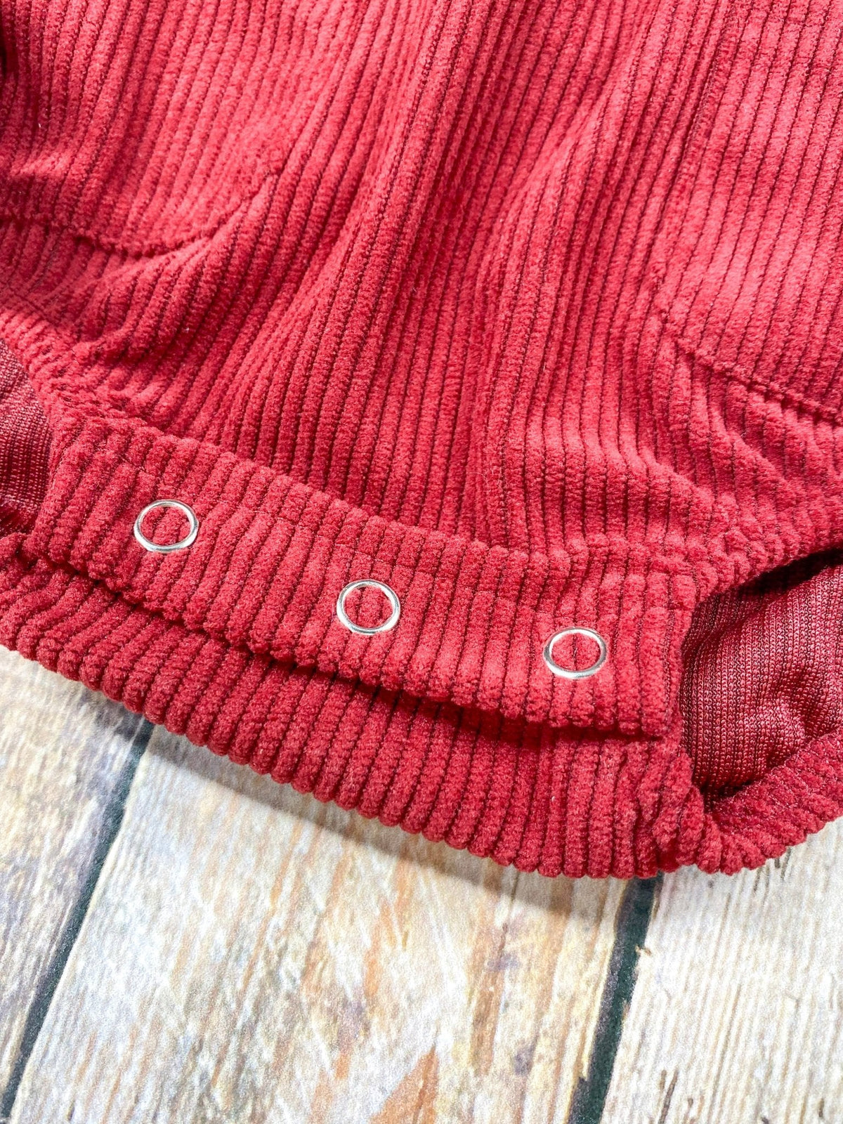 Timeless Gingerbread & Bows Infant Corduroy Romper
