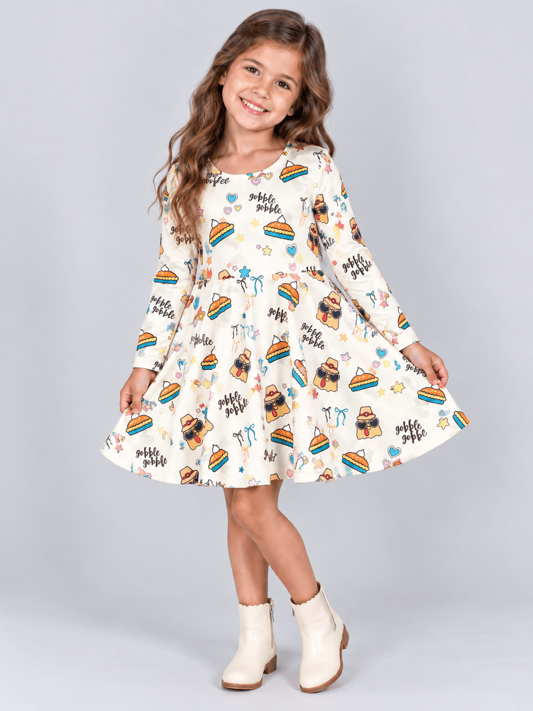 Trendy Turkey Twirl Dress