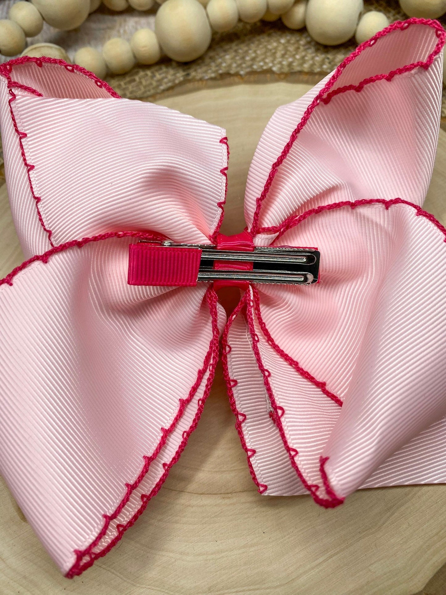 Western Boot Embroidered Moonstitch Hair Bow | Clip or Headband