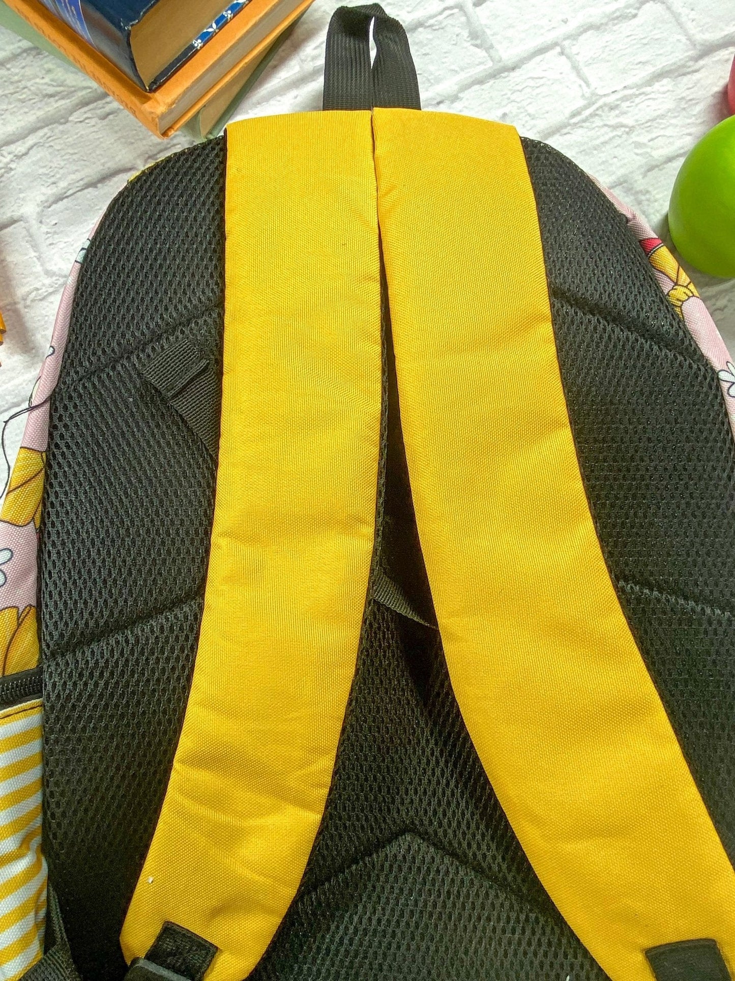 Yellow Pencil Bows Backpack