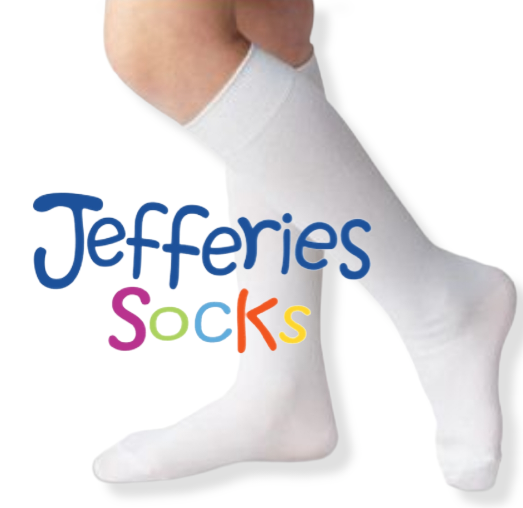 Jefferies nylon white knee-hi socks