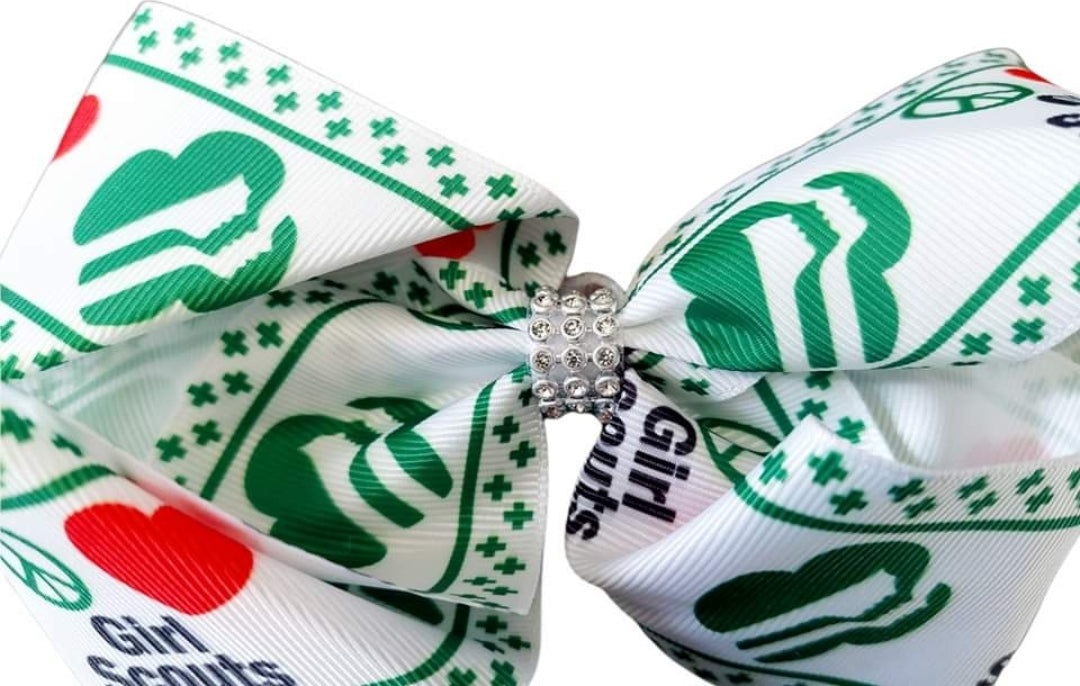 Girl scout hairbow