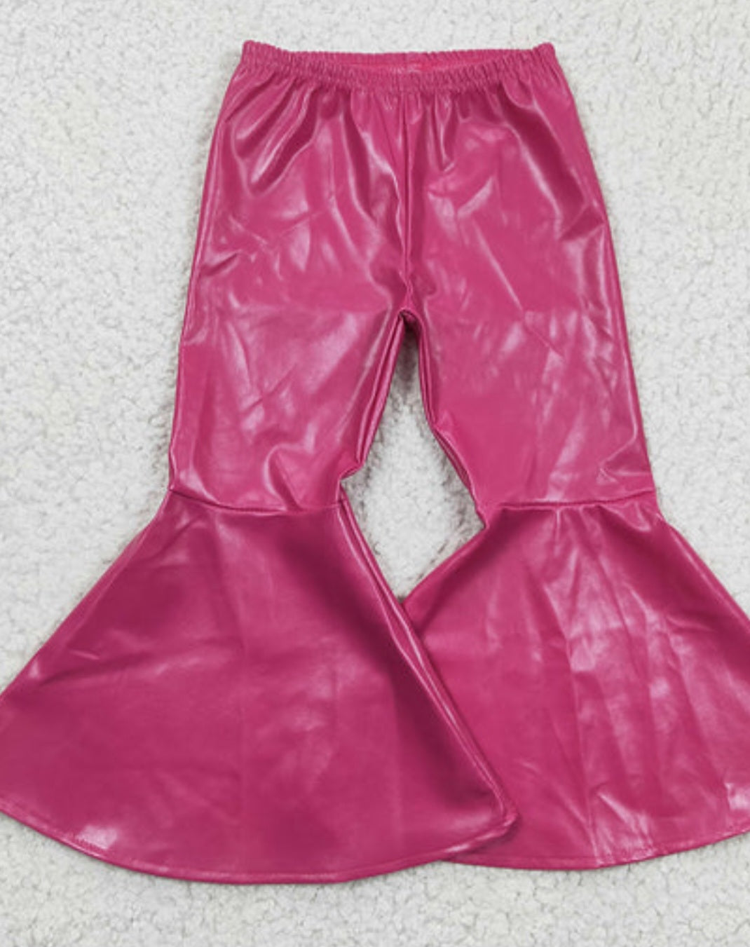 Pleather bell pants