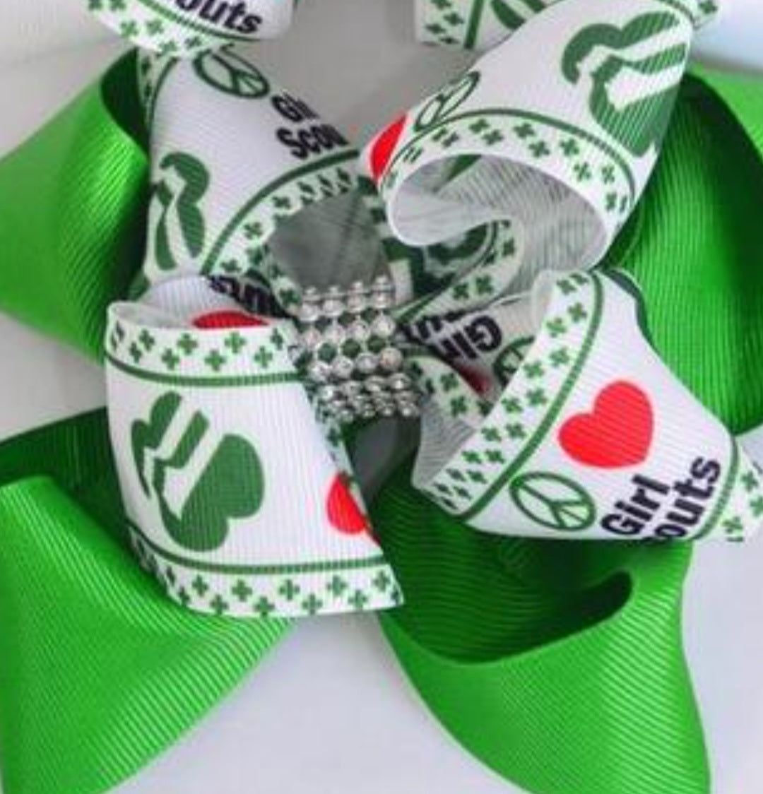 Girl scout hairbow