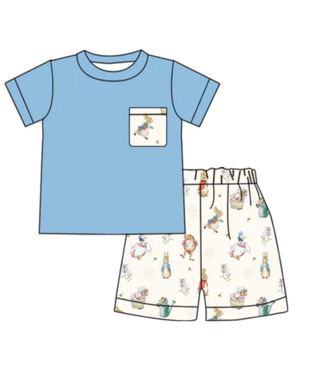 Peter Rabbit short set